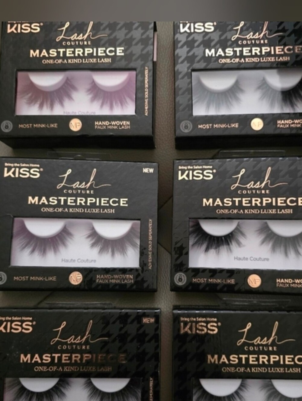 KISS 6 Pieces Lash Couture Masterpiece Faux Mink False Lashes - Black